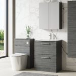 600mm Floor Standing 2 Drawer Vanity & Basin 4 - Image 3