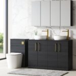 1200mm Floor Standing 4 Door Vanity & Worktop - Image 3