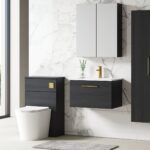 600mm Wall Hung 1 Drawer Vanity & Basin 2 - Image 3