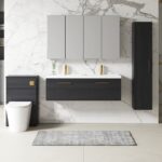 1200mm Wall Hung 2 Drawer Vanity & Double Basin - Image 2
