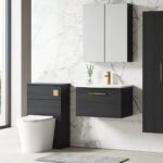 600mm Wall Hung 1 Drawer Vanity & Basin 4 - Image 3
