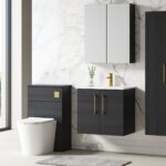 600mm Wall Hung 2 Door Vanity & Basin 2 - Image 3