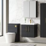 600mm Wall Hung 2 Door Vanity & Basin 3 - Image 3