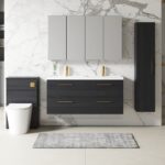 1200mm Wall Hung 4 Drawer Vanity & Double Basin - Image 2