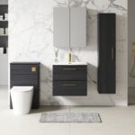 600mm Wall Hung 2 Drawer Vanity & Basin 4 - Image 2