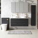 1200mm Wall Hung 4-Drawer Vanity & Laminate Worktop - Image 2