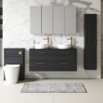 1200mm Wall Hung 4 Drawer Vanity & Worktop - Image 2