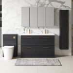 1200mm Floor Standing 4 Drawer Vanity & Double Basin - Image 2