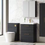 600mm Floor Standing 2 Drawer Vanity & Basin 3 - Image 3