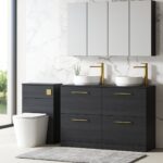 1200mm Floor Standing 4 Drawer Vanity & Worktop - Image 3