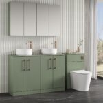 1200mm Floor Standing 4 Door Vanity & Worktop - Image 3