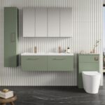 1200mm Wall Hung 2 Drawer Vanity & Double Basin - Image 2