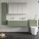 1200mm Wall Hung 2 Drawer Vanity & Double Basin - Image 2