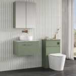 600mm Wall Hung 1 Drawer Vanity & Laminate Top - Image 3