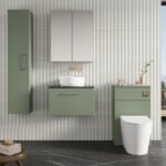 600mm Wall Hung 1 Drawer Vanity & Laminate Top - Image 2