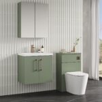 600mm Wall Hung 2 Door Vanity & Basin 1 - Image 3
