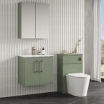 600mm Wall Hung 2 Door Vanity & Basin 2 - Image 3
