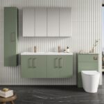 1200mm Wall Hung 4 Door Vanity & Double Basin - Image 2
