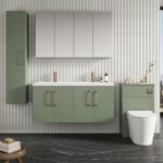 1200mm Wall Hung 4 Door Vanity & Double Basin - Image 2