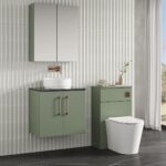 600mm Wall Hung 2 Door Vanity & Laminate Top - Image 3