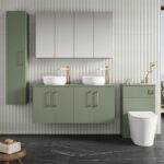 1200mm Wall Hung 4 Door Vanity & Worktop - Image 2