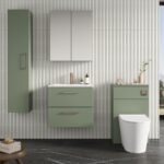 600mm Wall Hung 2 Drawer Vanity & Basin 2 - Image 2
