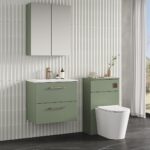 600mm Wall Hung 2 Drawer Vanity & Basin 2 - Image 3