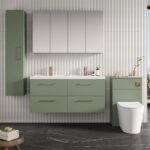 1200mm Wall Hung 4 Drawer Vanity & Double Basin - Image 2