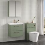 600mm Wall Hung 2 Drawer Vanity & Basin 3 - Image 3