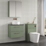600mm Wall Hung 2 Drawer Vanity & Laminate Top - Image 3