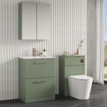 600mm Floor Standing 2 Drawer Vanity & Basin 2 - Image 3