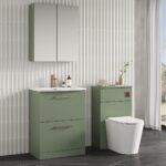 600mm Floor Standing 2 Drawer Vanity & Basin 4 - Image 3