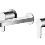 Wall Mounted 3 Tap Hole Basin Mixer