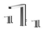 Nuie Arvan Deck Mounted 3 Tap Hole Basin Mixer With Pop Up Waste