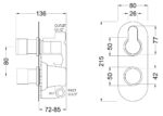 Arvan Twin Thermostatic Valve - Image 2