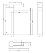Nuie Arvan High-Rise Mono Basin Mixer (No Waste) - Image 2