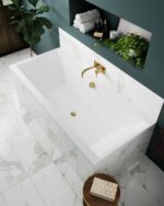 Square Double Ended Bath 1700 x 700mm - Image 2