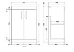 600mm Floor Standing Vanity With Basin 1 - Image 2