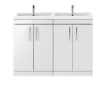 1200mm Floor Standing Cabinet With Double Ceramic Basin