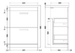 600mm Floor Standing Vanity With Basin 1 - Image 2