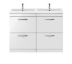 1200mm Floor Standing Cabinet With Double Basin