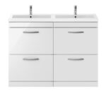 1200mm Floor Standing Cabinet With Double Basin