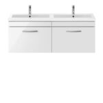 1200mm Wall Hung Cabinet With Double Basin