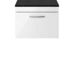 600mm Wall Hung Vanity With Sparkling Black Worktop