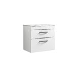 600 Wall Hung 2-Drawer Unit & Laminate Worktop