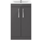 500mm Floor Standing Cabinet With Basin 2