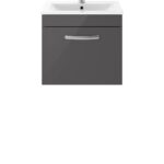 500mm Wall Hung Cabinet With Basin 2
