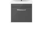 500mm Wall Hung Cabinet With Basin 3