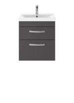 500mm Wall Hung Cabinet With Basin 1