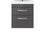 500mm Wall Hung Cabinet With Basin 3